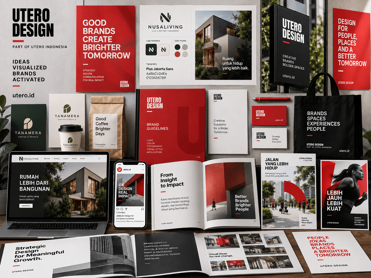 Utero Design Work and Portfolio Publications